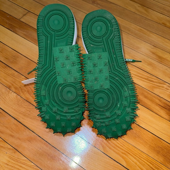 Green OFF-WHITE af1 mid size 11 - Picture 3 of 8